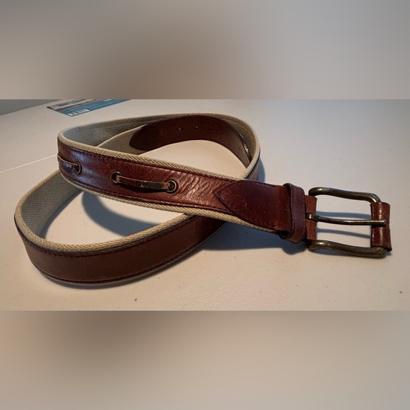 Brooks Brothers | men’s leather belt. Size: 48 - Picture 1 of 14